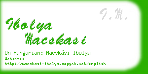 ibolya macskasi business card